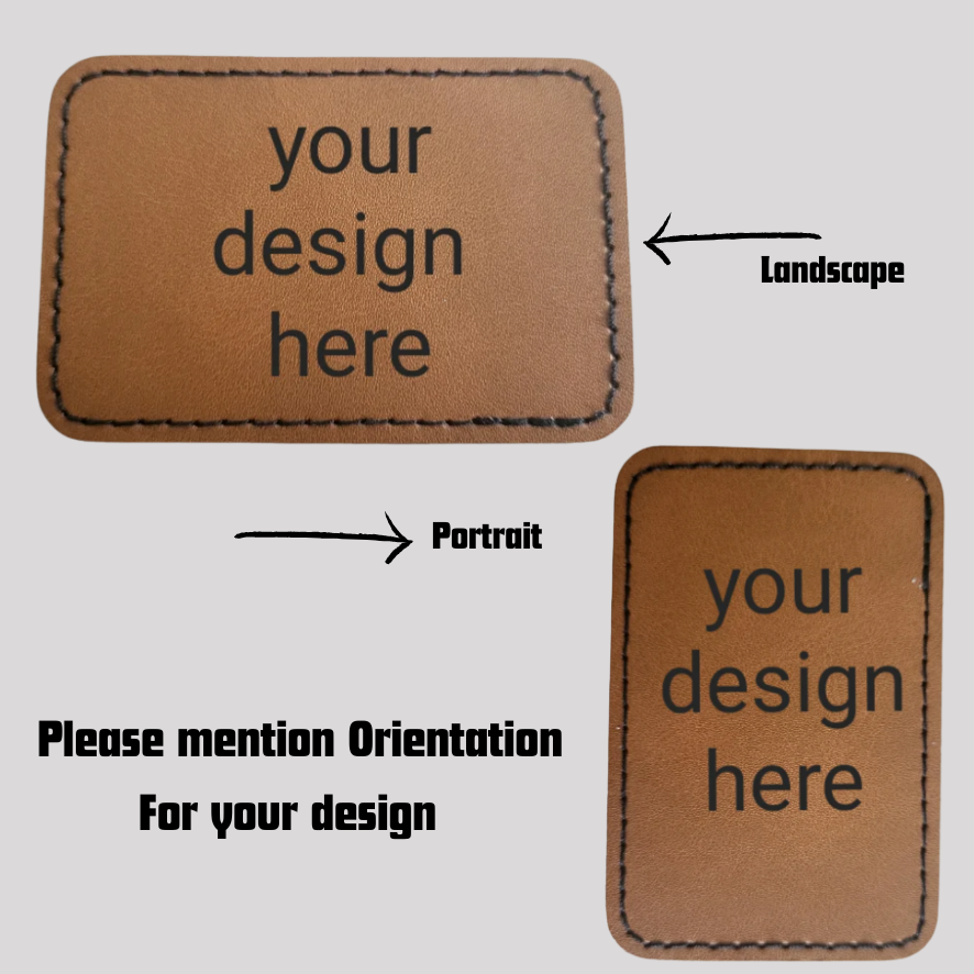 leather patch Hat Tag