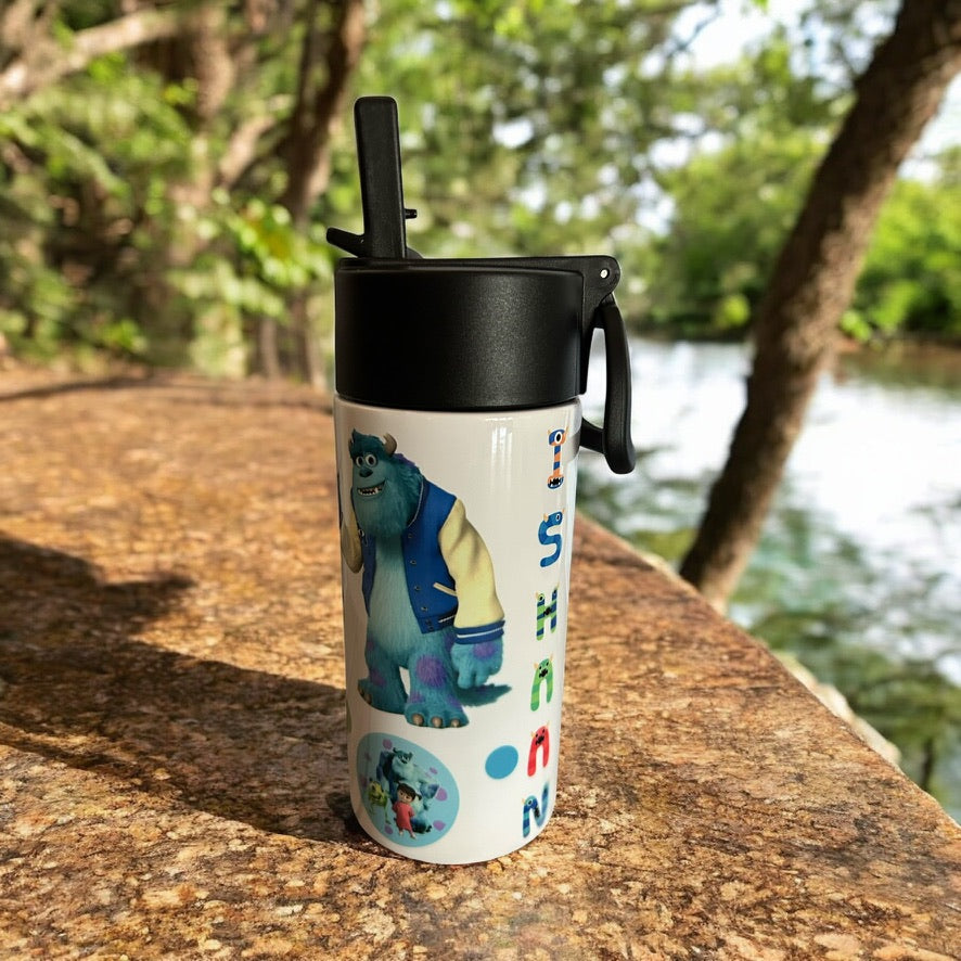 SS Insulated water bottle With Straw