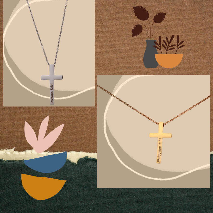 Vertical Cross Necklace