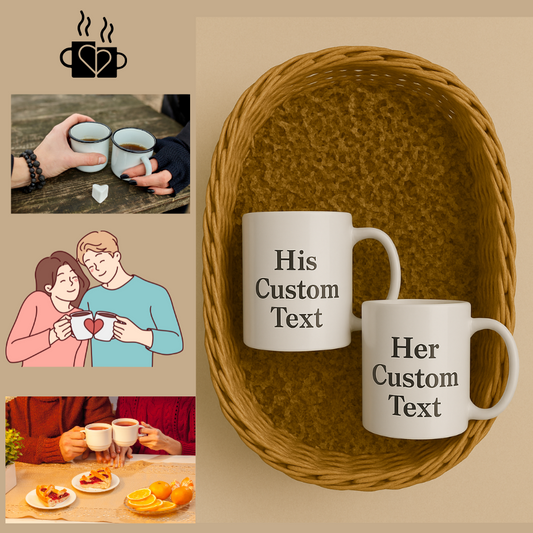 Couple Gift Set: His and Her Mugs