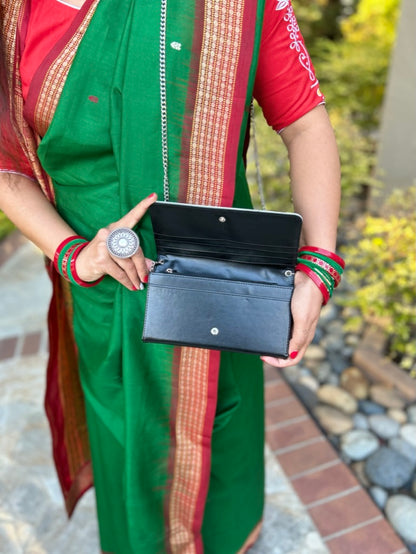 Custom Design Wallet/Clutch purse with chain