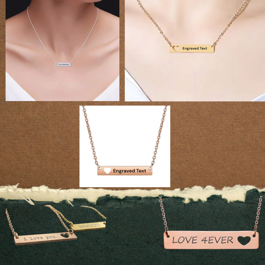 Heart Bar Necklace