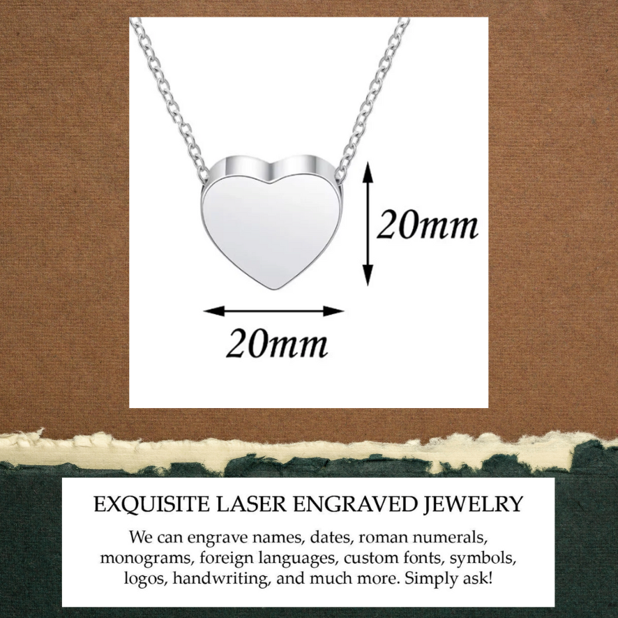 Heart Urn Memorial Necklace