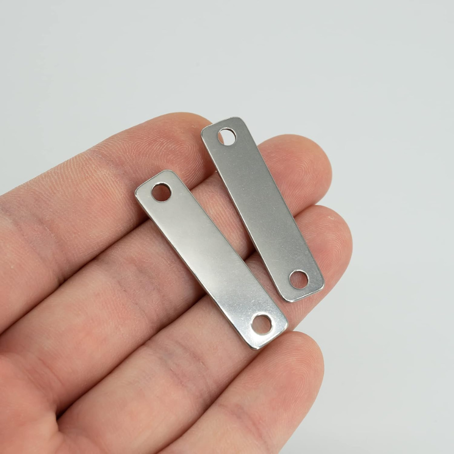 Engraved metal tags (1.57x0.39)