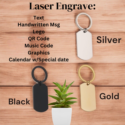Engraved Metal keychains