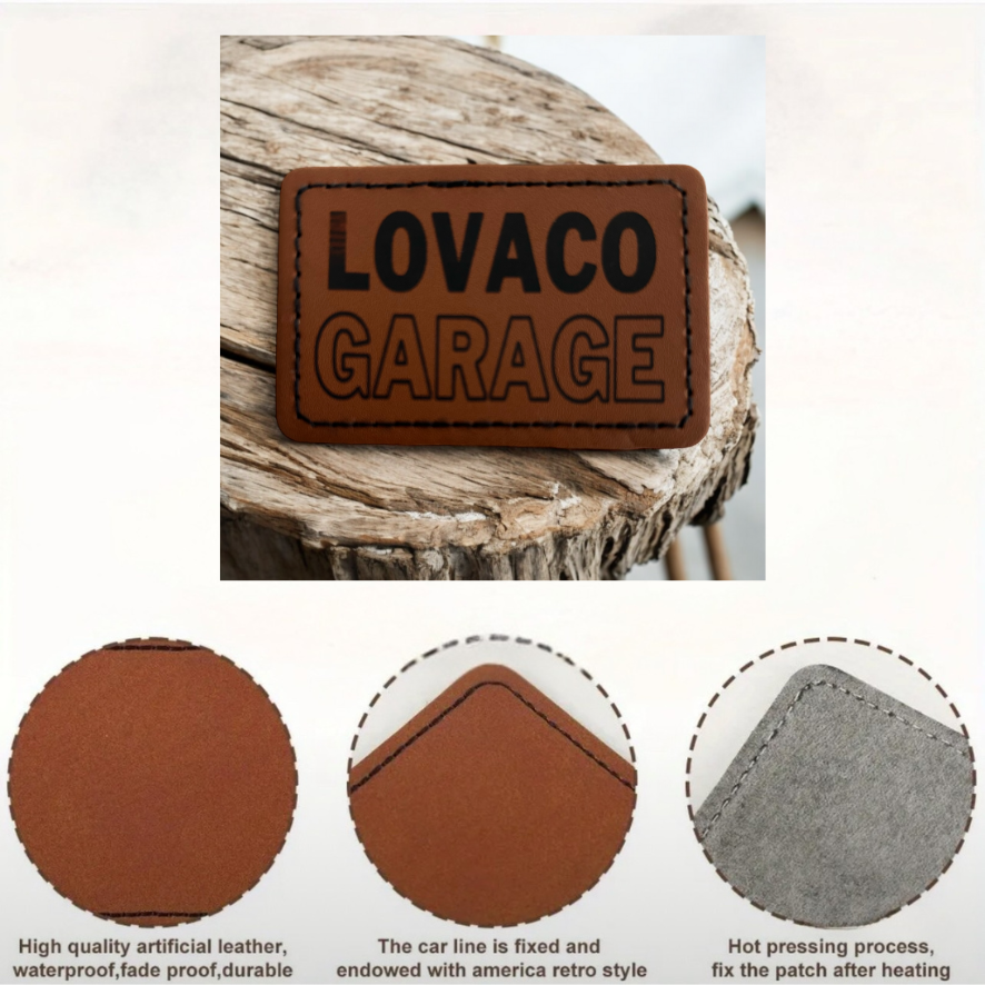 leather patch Hat Tag