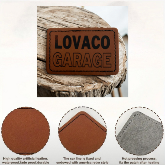 leather patch Hat Tag