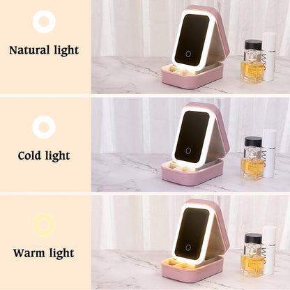 Three LED light modes: cool, natural and warm