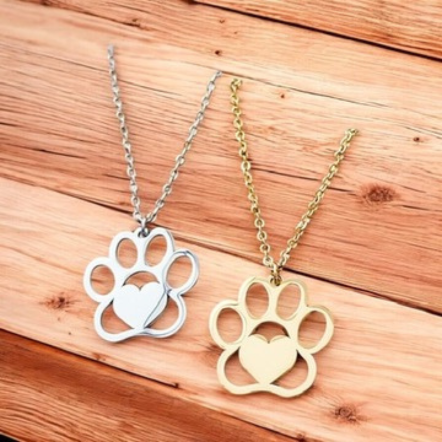 Paw print Necklace