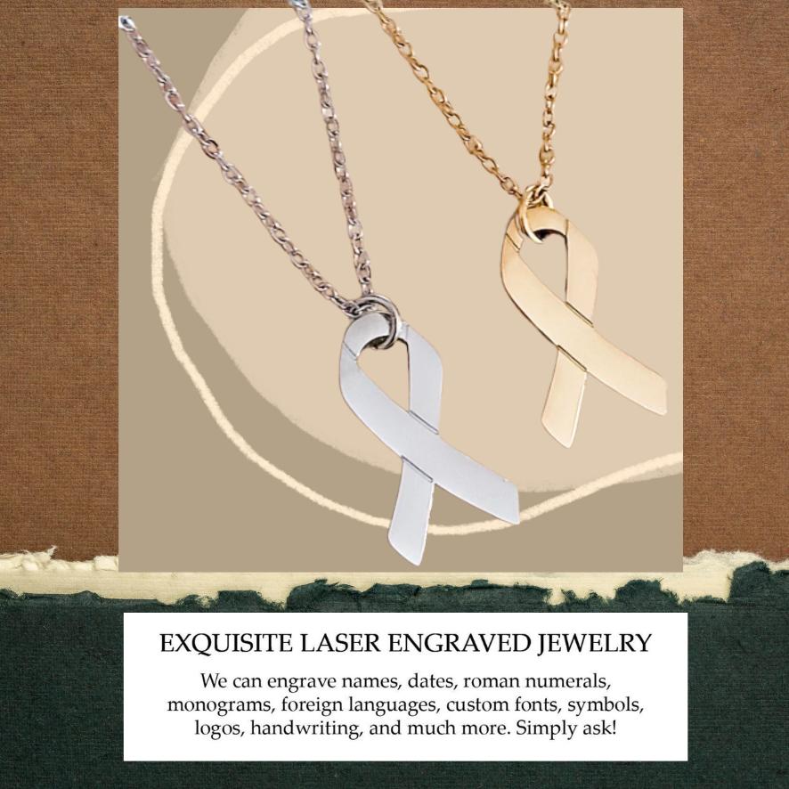 Cancer Awareness Ribbon Necklace