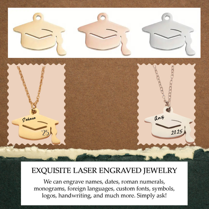 Graduation Cap Pendant Necklace