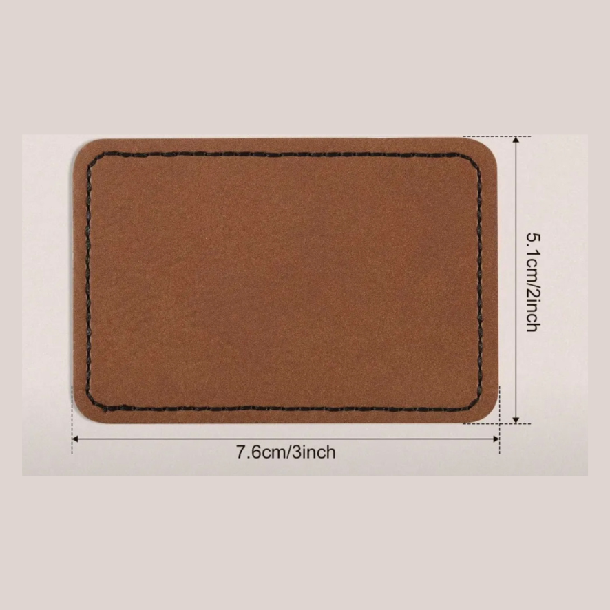 leather patch Hat Tag