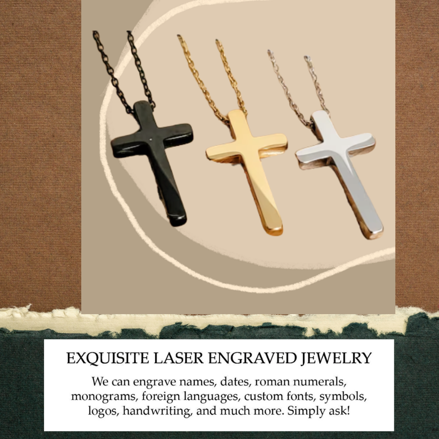 Vertical Cross Necklace